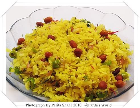 Maharashtrian,Beaten Rice Flakes,Kande Pohe,Poha