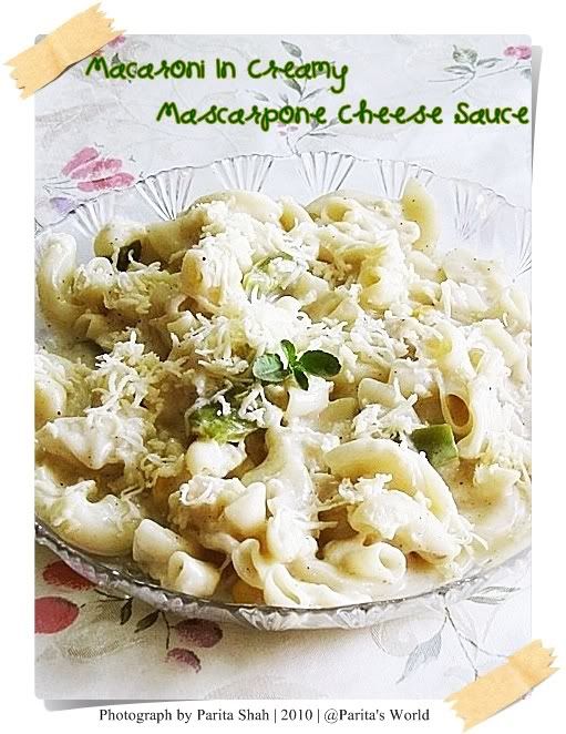 Homemade Mascarpone Cheese,Macaroni with Cheese,Macaroni In Mascarpone Cheese Sauce,Mascarpone Cheese Sauce,Homemade Pasta Sauce