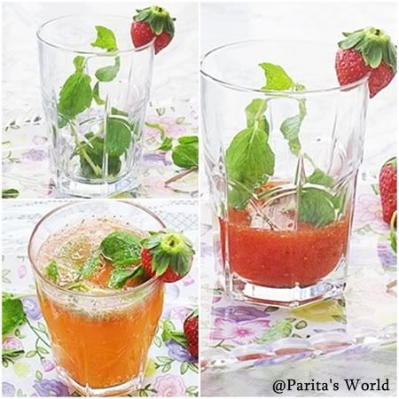 Strawberry Margharita,Strawberry Mocktail,Non alcoholic mocktails