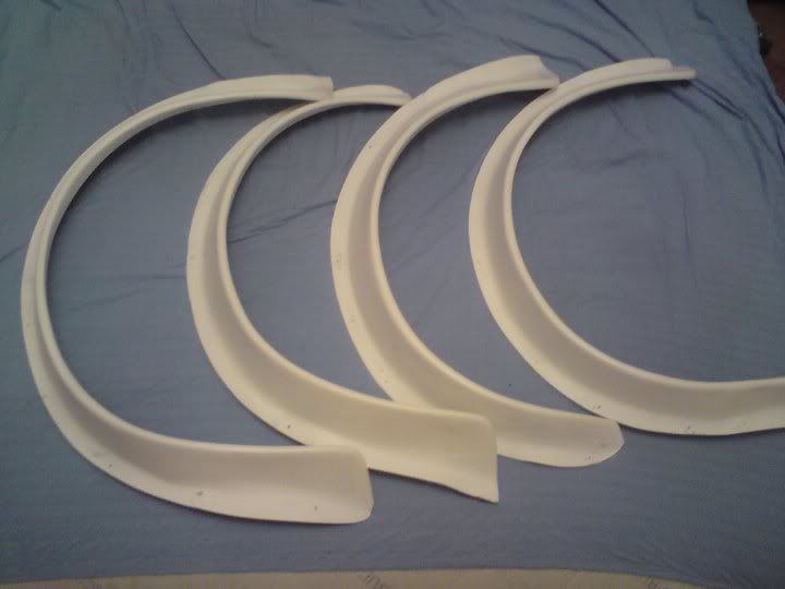 For sale set of wide arches made of fiberglass for A 112 ABARTH Fiat 127 