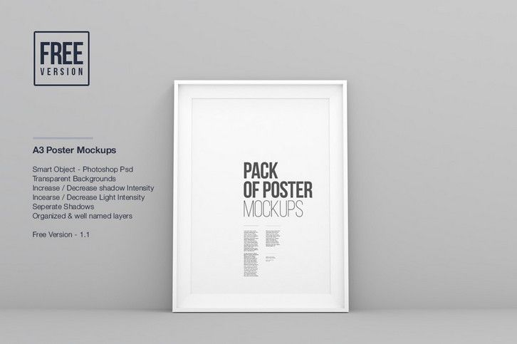 A3 Poster Frame Mockups