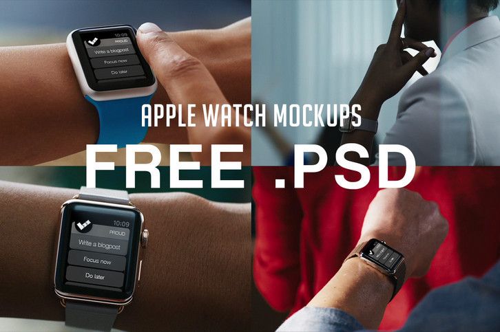Free Apple Watch Mockups