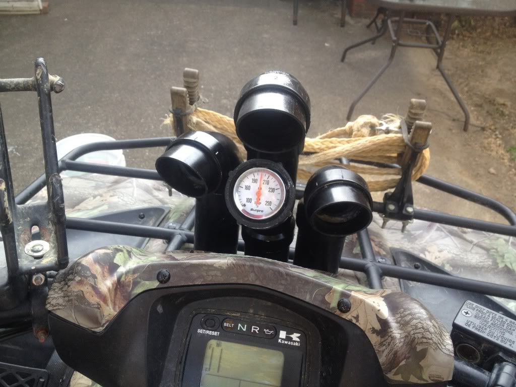 How to Brute 750 Install Temp Gauge (mechanical type) Page 6 Mud