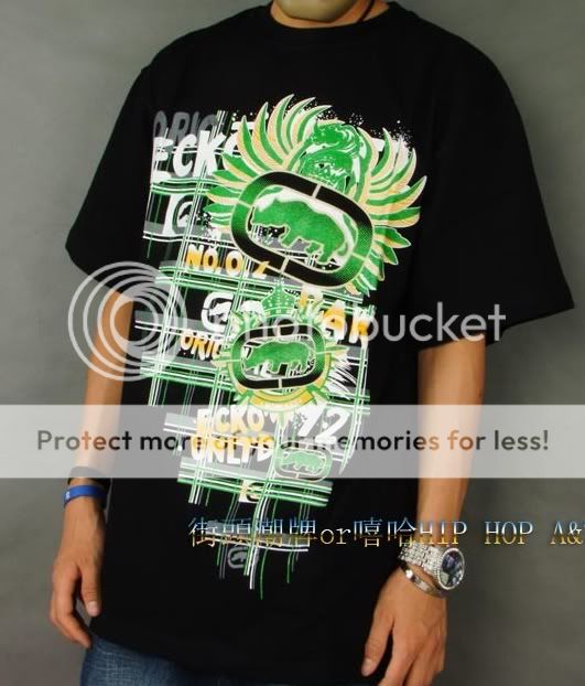 Ecko Unltd Tee 5 Print HipHop T Shirt Sz XL to 3XL BLK  