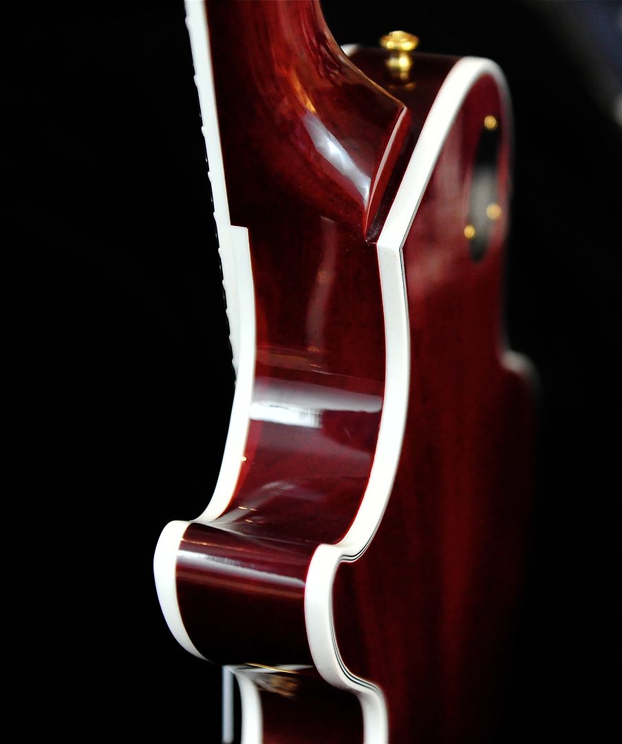 CHAMBERED GIBSON LES PAUL CUSTOM WINE RED WRGHCH MINT CUSTOM SHOP 