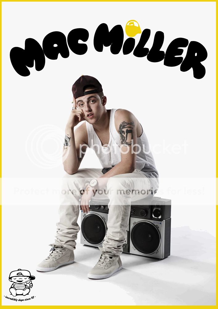 Mac Miller Incredibly Dope A1 Poster Rostrum Most Dope Macadelic Blue